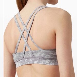 Lululemon Energy Bra In Crystal Haze Multi Grey